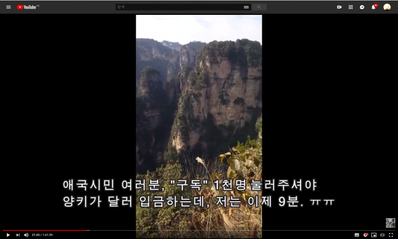 [동영상] 장가계 자유여행가의 영상